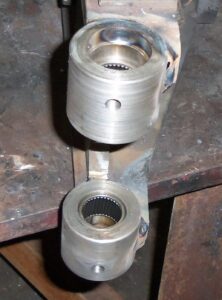 Fabricate and weld needle bearing bores